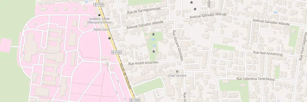 Plan du 12 Rue André Amanieu à Bègles
