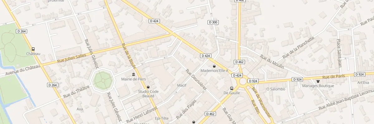 Plan du 20 Rue Desrivieres à Flers