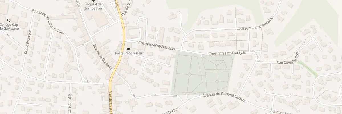 Plan du 5 Che Saint-Francois à Saint-Sever