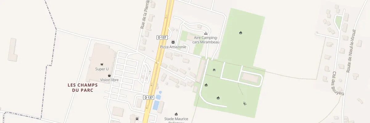 Plan du 2 Rue du Parc de Loisirs à Mirambeau
