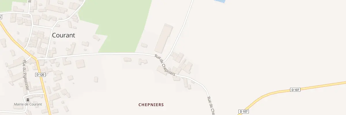Plan du 25 Rue de Chepniers à Courant