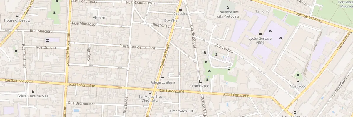 Plan du 7 Rue Saint-Jean à Bordeaux