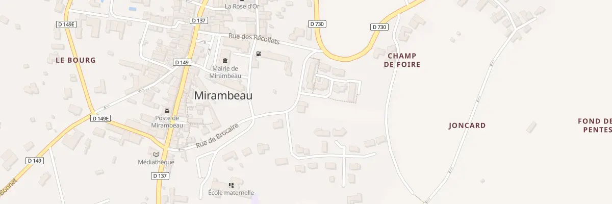 Plan du 12 Rue de Brocaire à Mirambeau