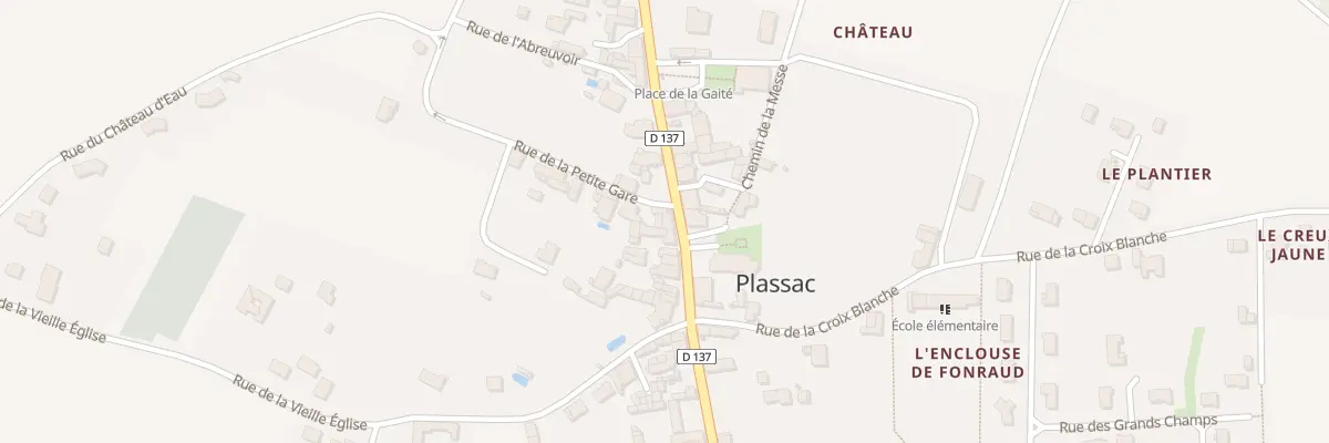 Plan du 1 Rue de la Petite Gare à Plassac