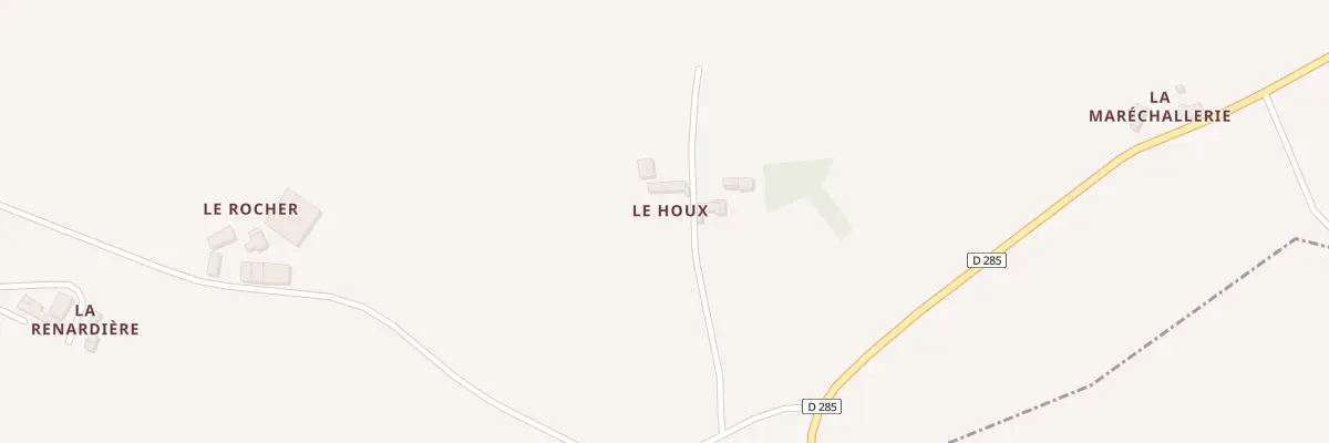 Plan du 1 Le Houx à Saint-Charles-la-Forêt