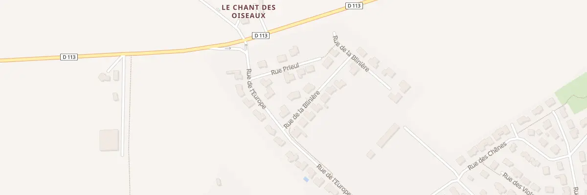 Plan du 3 Rue de la Bliniere à Aron