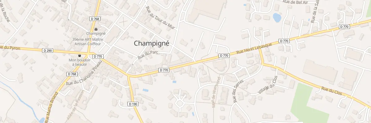 Plan du 33 Rue Henri Lebasque aux Hauts-d’Anjou