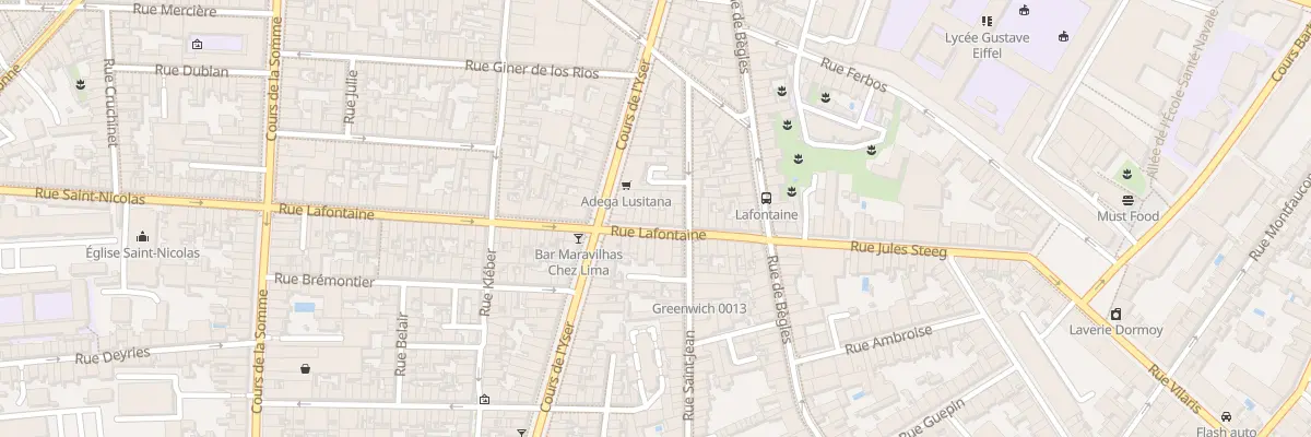 Plan du 76 Rue Lafontaine à Bordeaux