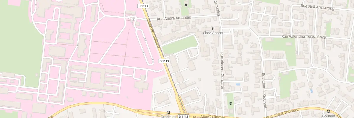 Plan du 352 Rte de Toulouse à Bègles