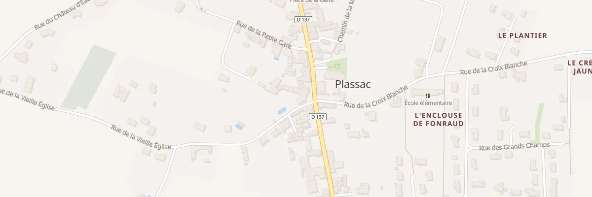 Plan du 2 Rue de la Vieille Eglise à Plassac