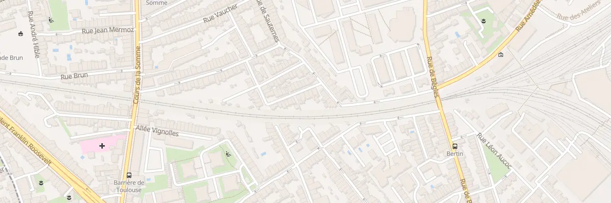 Plan du 10 Rue du Professeur Benzacar à Bordeaux