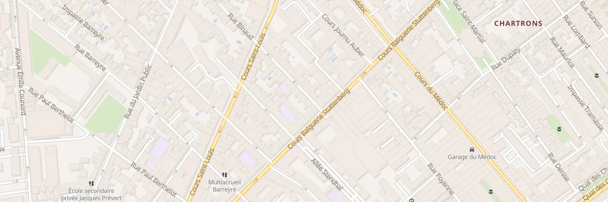 Plan du 6 Rue Binaud à Bordeaux