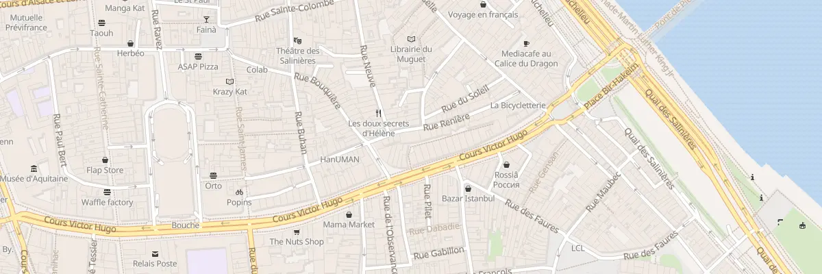 Plan du 28 Rue Renière à Bordeaux