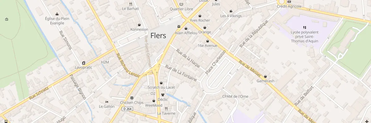 Plan du 14 Rue de la Harpe à Flers