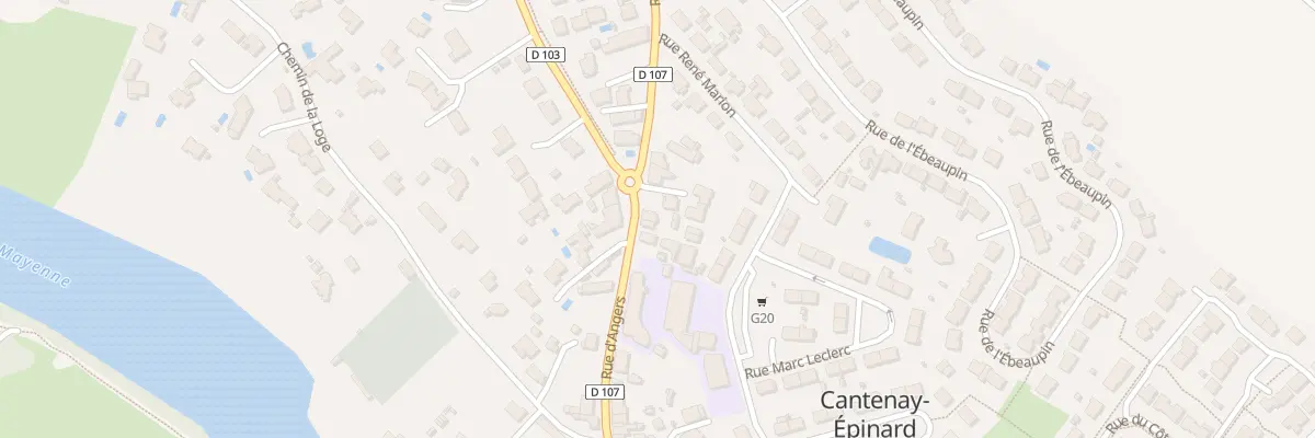 Plan du 62 Rte d’Angers à Cantenay-Épinard