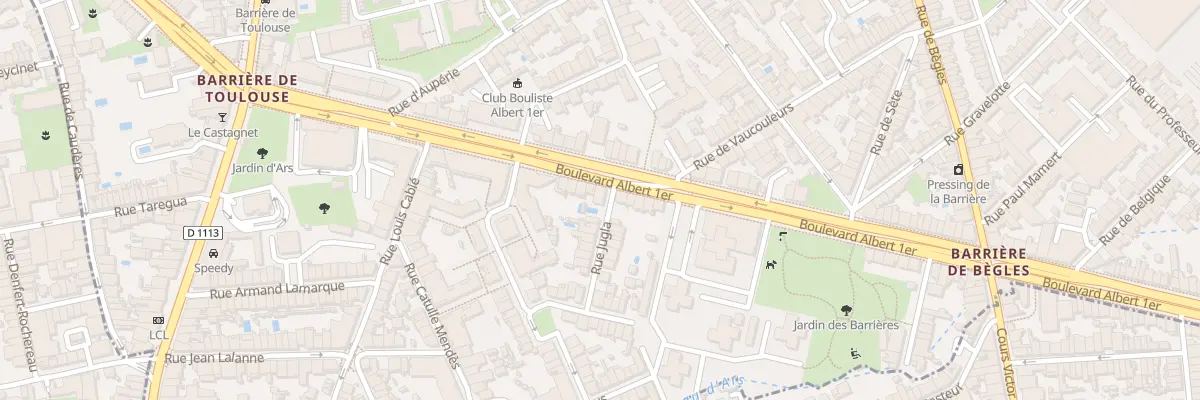 Plan du 59 Bd Albert 1er à Bordeaux
