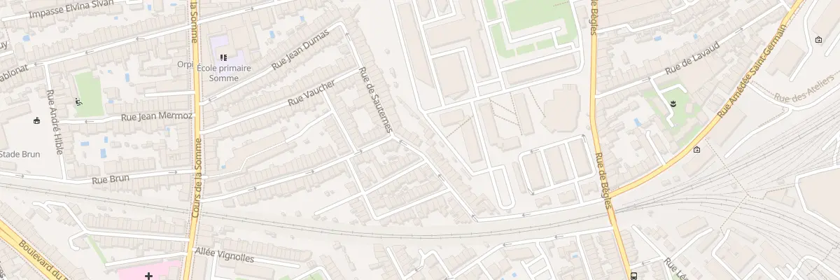 Plan du 51 Rue des Poilus 1914-1918 à Bordeaux