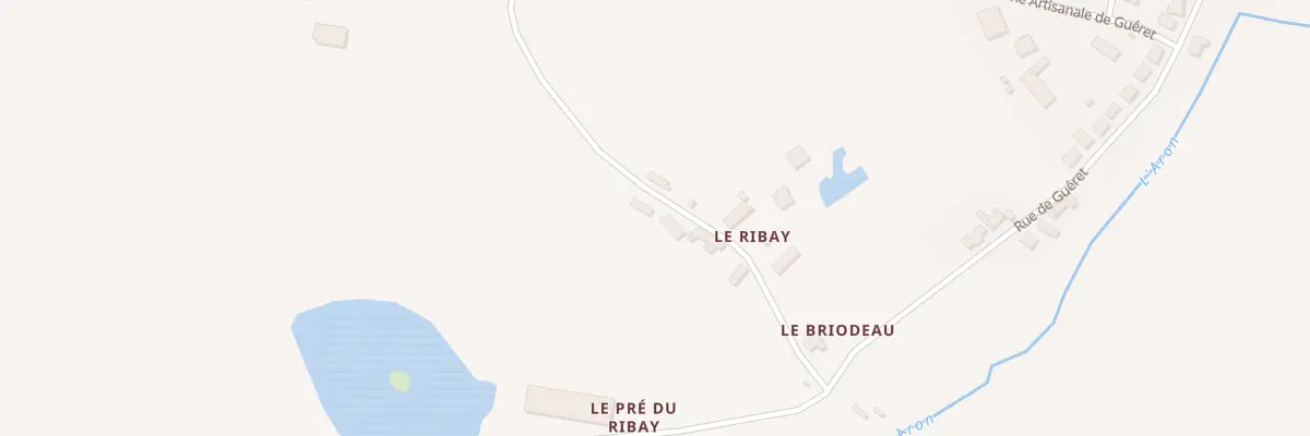 Plan du 4 Le Ribay à Aron