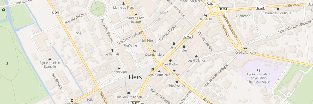 Plan du 6 Pl du Docteur Vayssiere à Flers