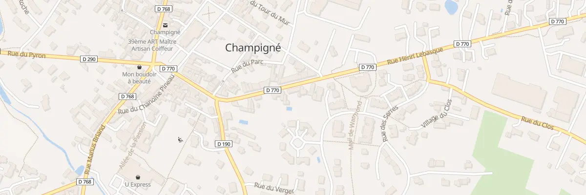 Plan du 28 Rue Henri Lebasque aux Hauts-d’Anjou