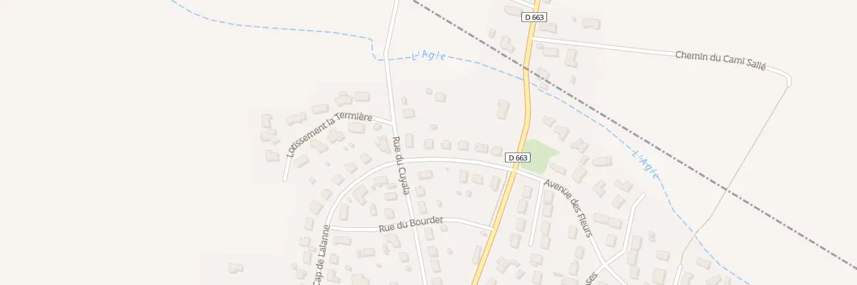 Plan du 104 Rue du Cap de Lalanne à Artix
