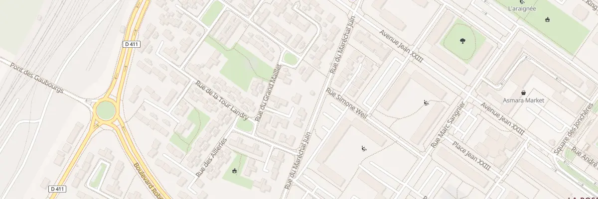 Plan du 5 Rue du grand Maillet à Angers