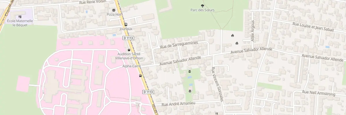 Plan du 18 Av Salvador Allende à Bègles