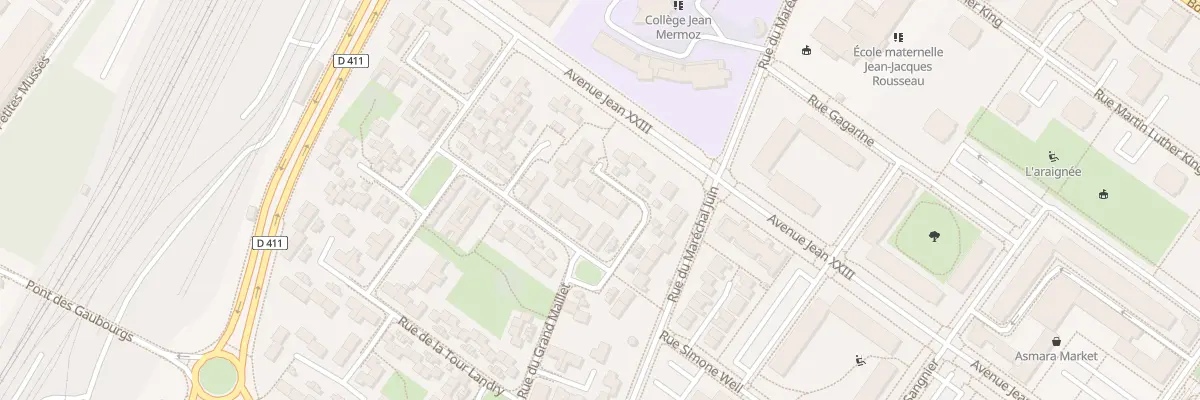 Plan du 29 Rue des Tournebelles à Angers