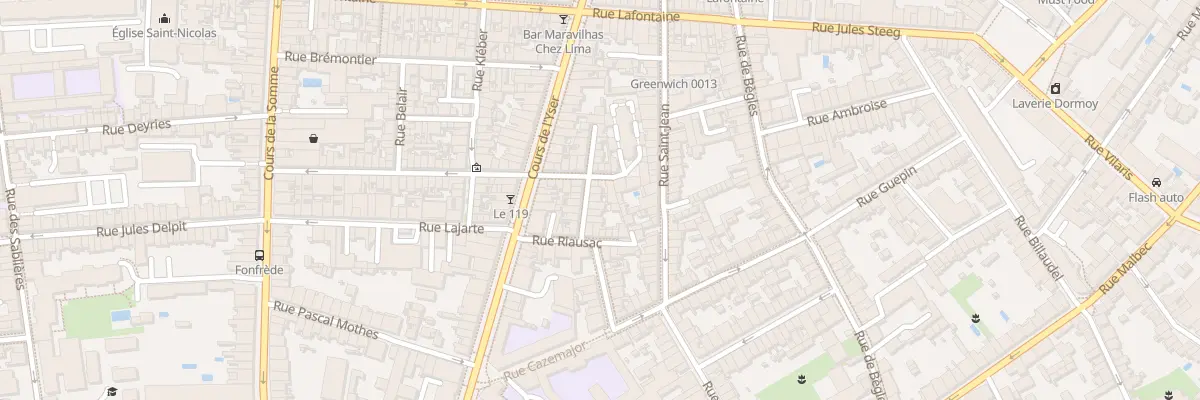 Plan du 4 Rue Rateau à Bordeaux