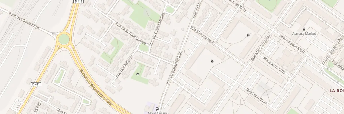 Plan du 2 Rue de la Tour Landry à Angers