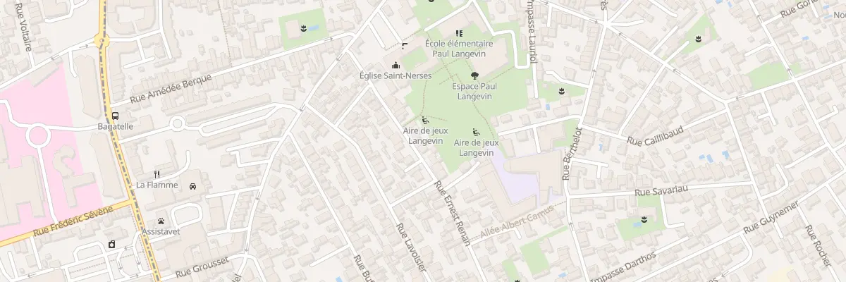 Plan du 71 Rue Ernest Renan à Bègles