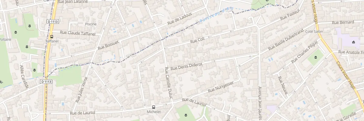 Plan du 33 Rue Denis Diderot à Bègles