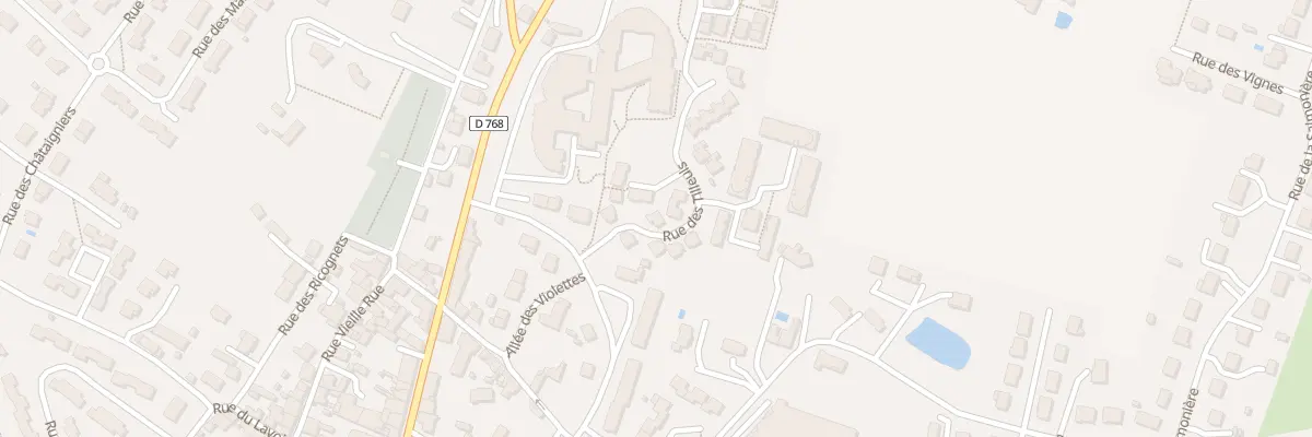Plan du 8 Rue des Tilleuls, Champigné aux Hauts-d’Anjou