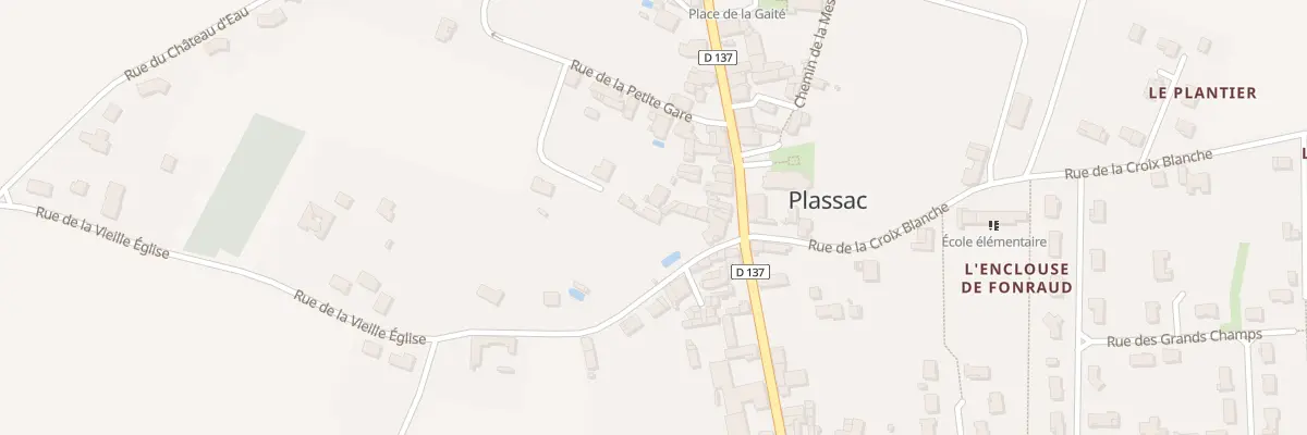 Plan du 2B Rue de la Vieille Eglise à Plassac