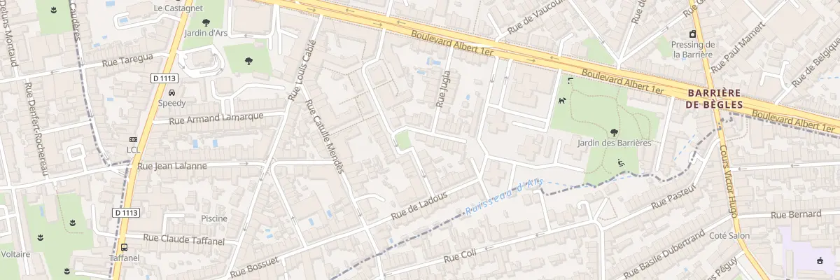 Plan du 1 Rue Bigourdan à Bordeaux