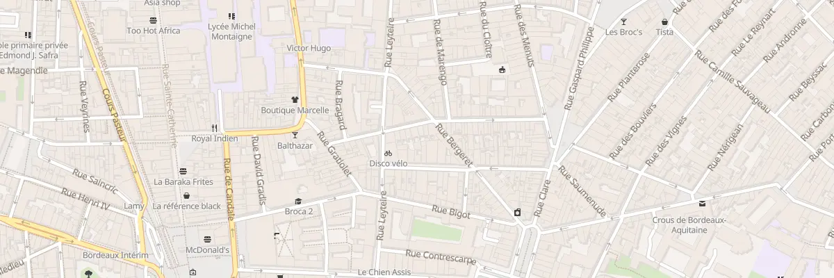 Plan du 50 Rue Permentade à Bordeaux