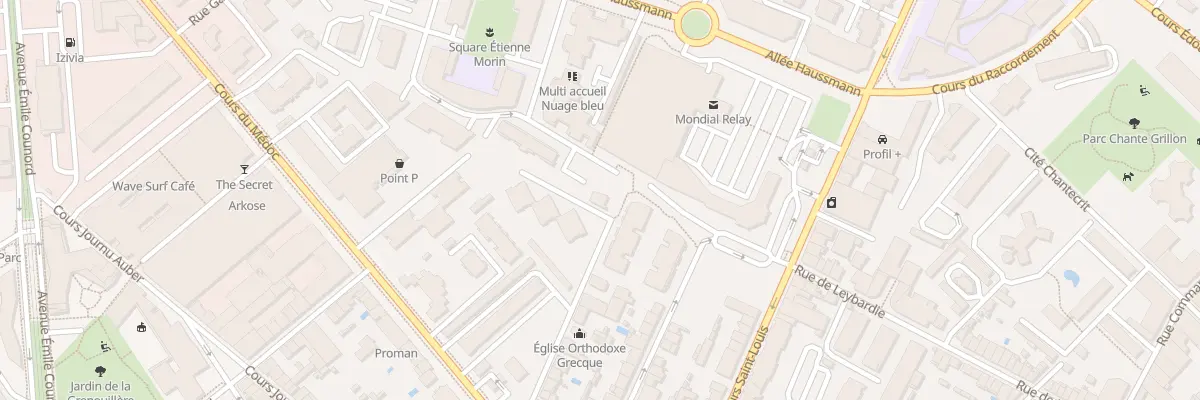 Plan du 341 Rue du Jardin Public à Bordeaux