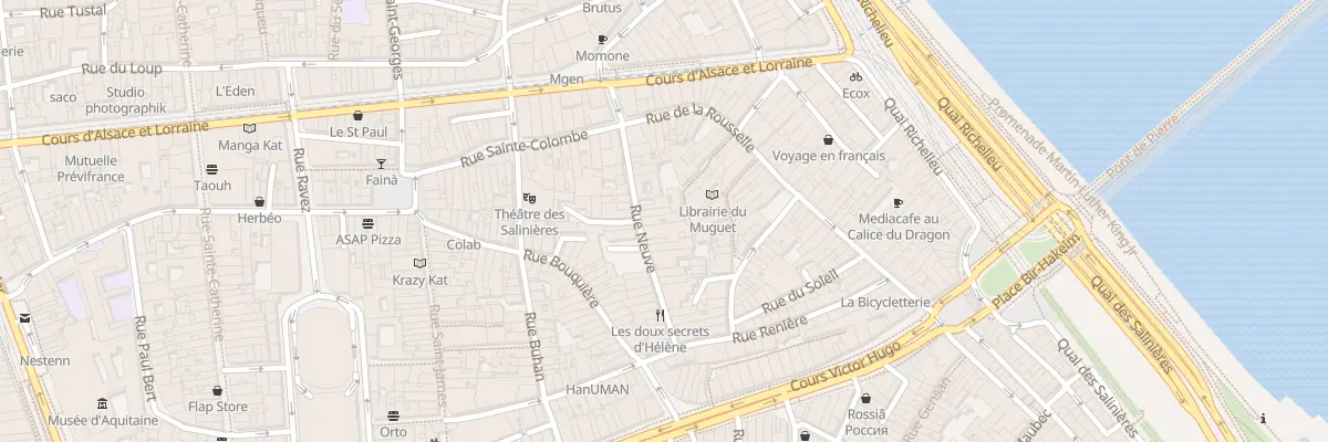 Plan du 20 Rue Neuve à Bordeaux