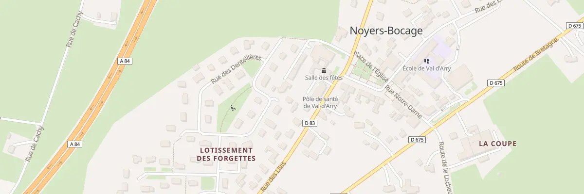 Plan du 12 Rue des Dentellieres - Noyers à Val d’Arry