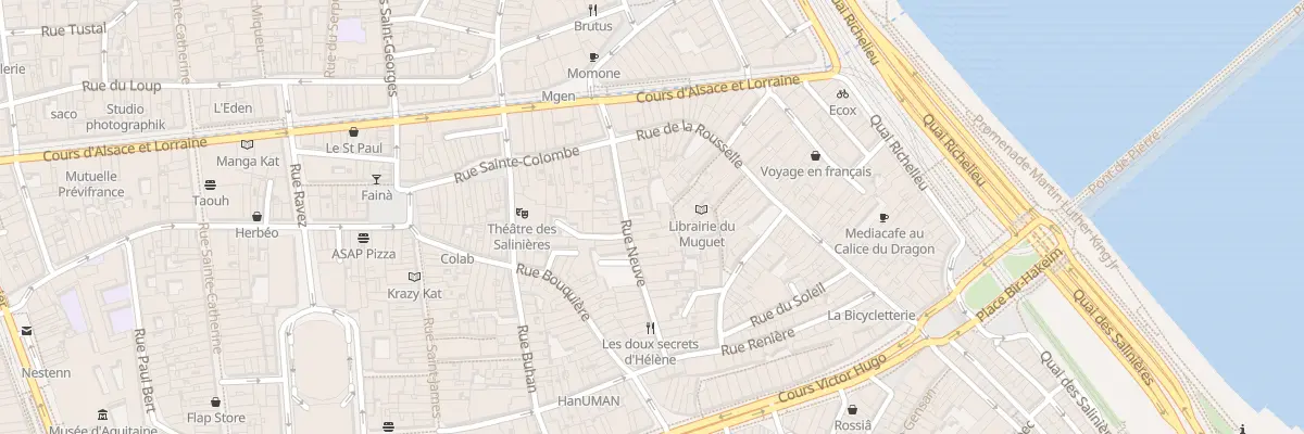 Plan du 16 Rue Neuve à Bordeaux