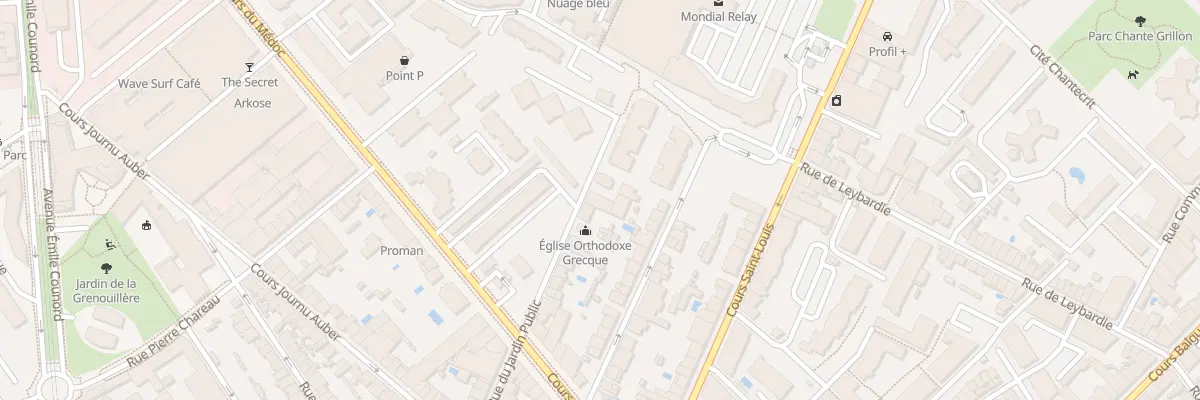Plan du 286 Rue du Jardin Public à Bordeaux