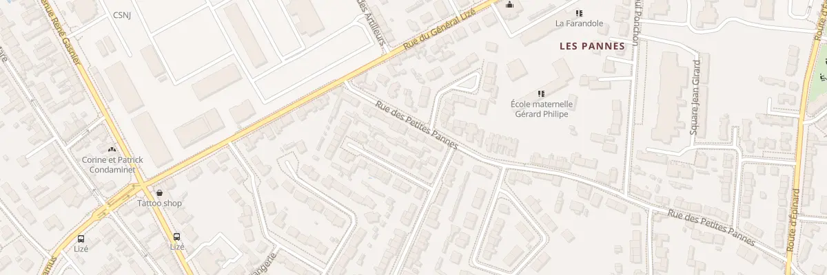 Plan du 45 Rue des petites Pannes à Angers