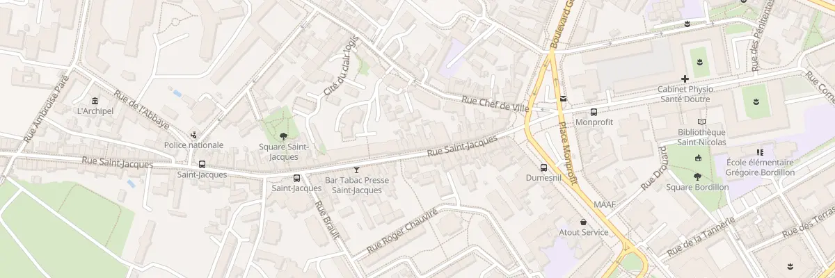 Plan du 16 Rue Saint-Jacques à Angers
