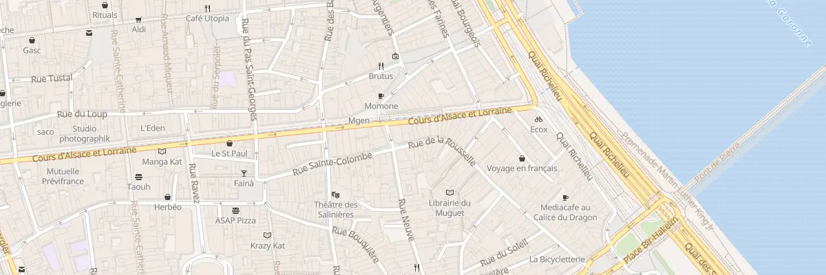 Plan du 6 Rue de la Rousselle à Bordeaux