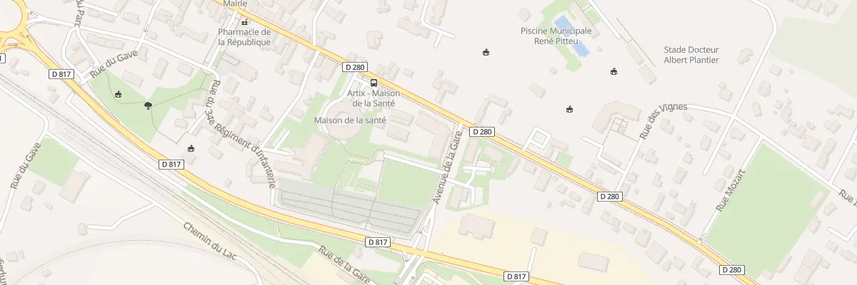 Plan du 591A Av de la Republique à Artix