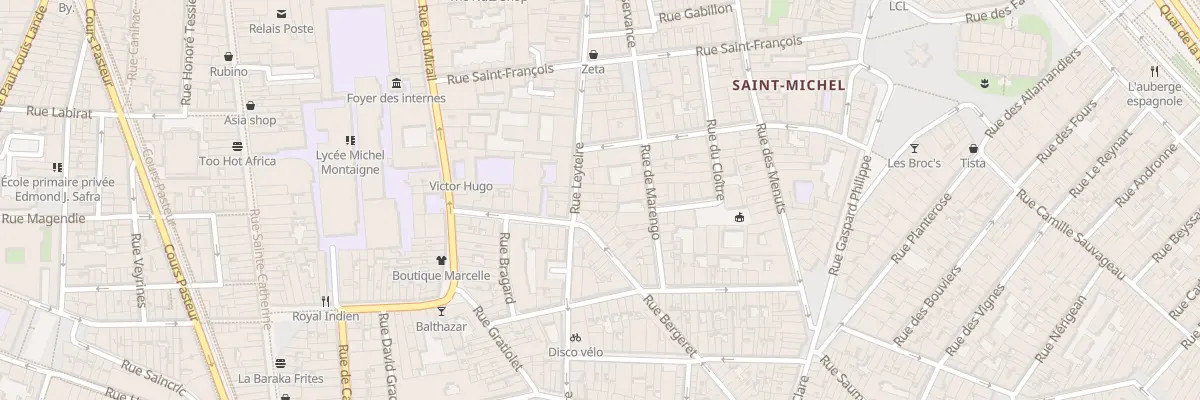 Plan du 46 Rue Leyteire à Bordeaux