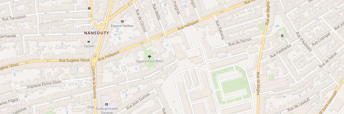 Plan du 60 Rue Paul Antin à Bordeaux