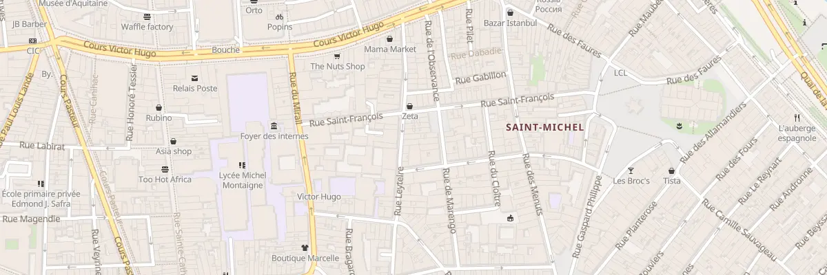 Plan du 30 Rue Leyteire à Bordeaux