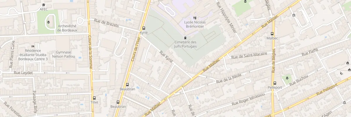 Plan du 33 Rue Kyrie à Bordeaux