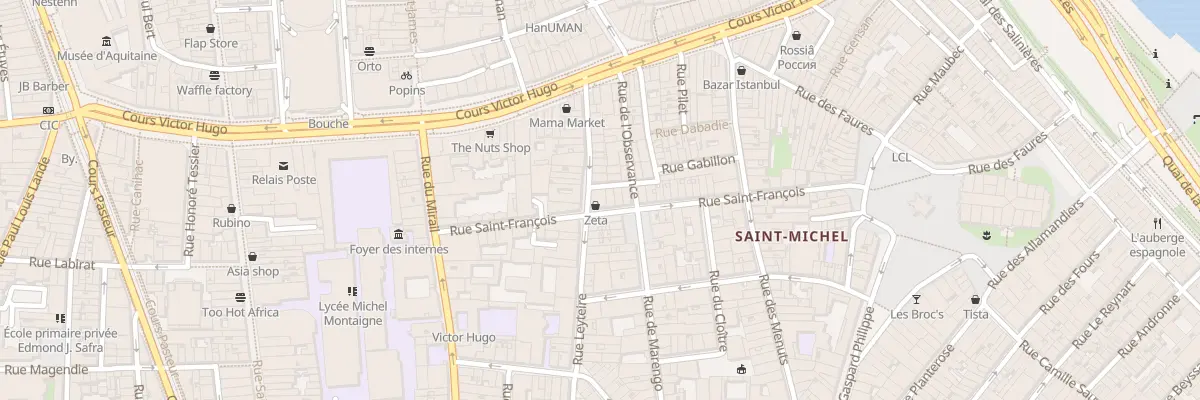 Plan du 22 Rue Leyteire à Bordeaux